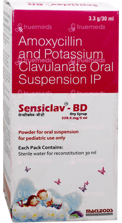Sensiclav Bd 228.5Mg Dry Syrup 30Ml